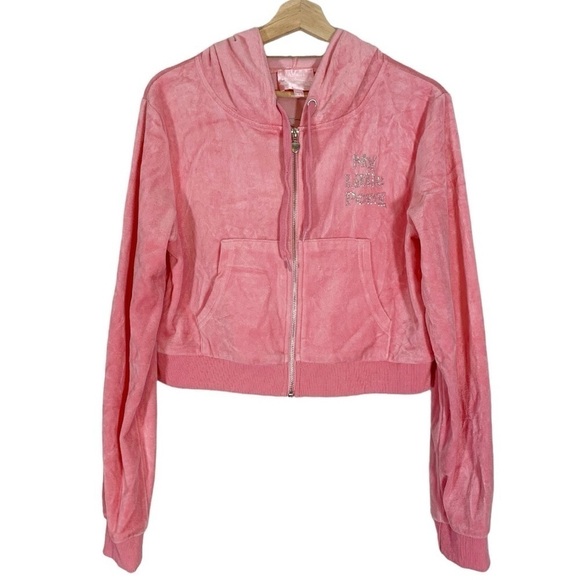 Dolls Kill My Little Pony Juicy Couture Style Verlour Track Jacket Size XL - Picture 1 of 10